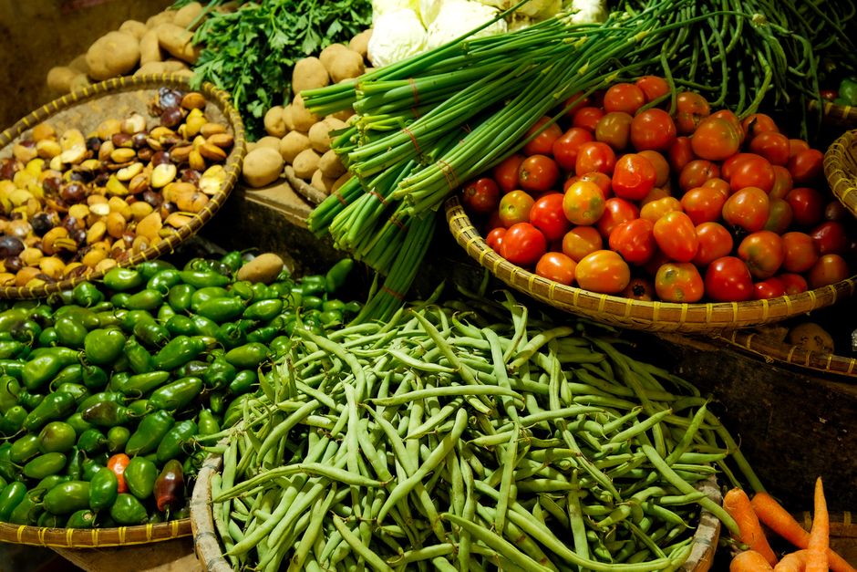 Vegetables at the market