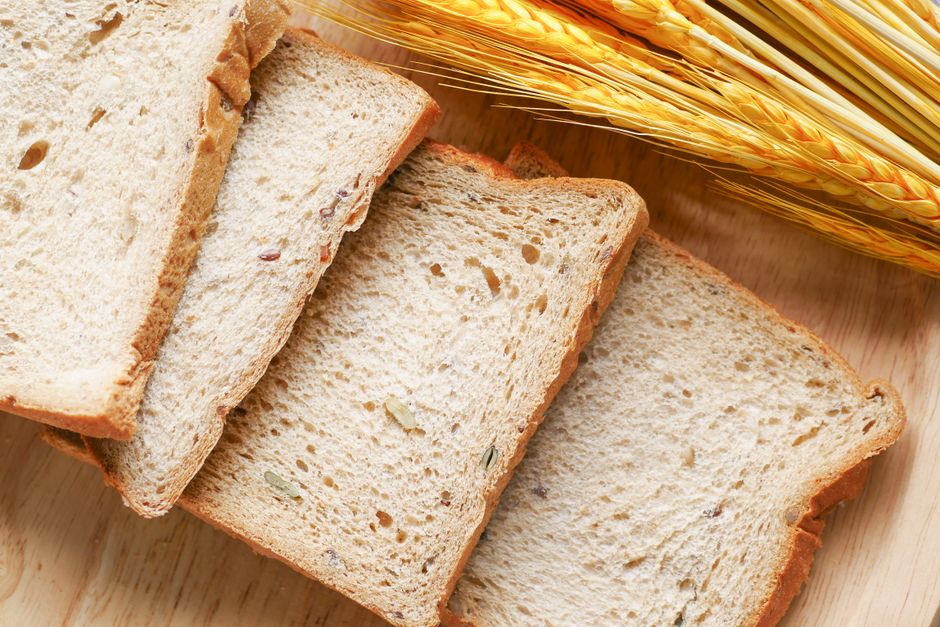 Freshly baked whole grain bread