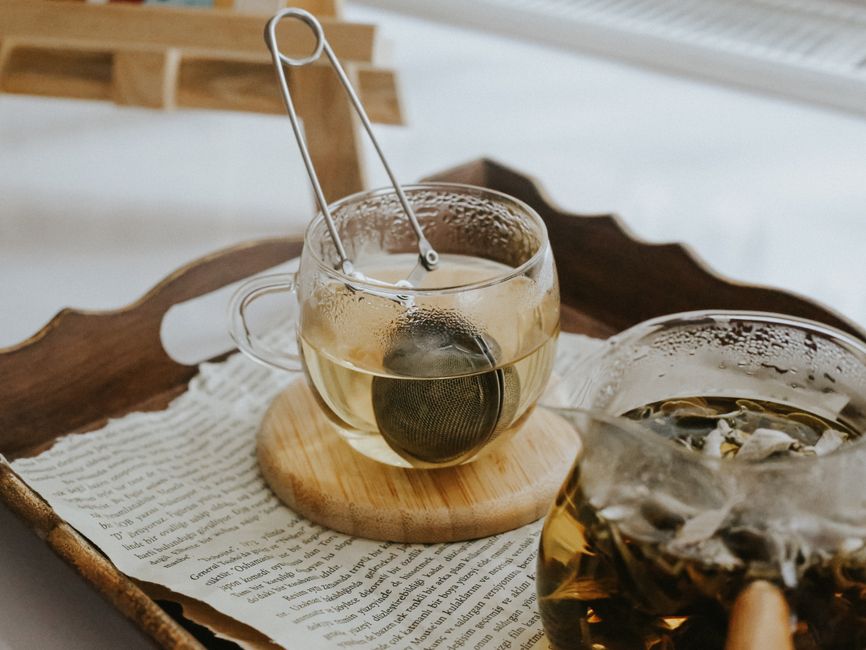 A cup of herbal tea
